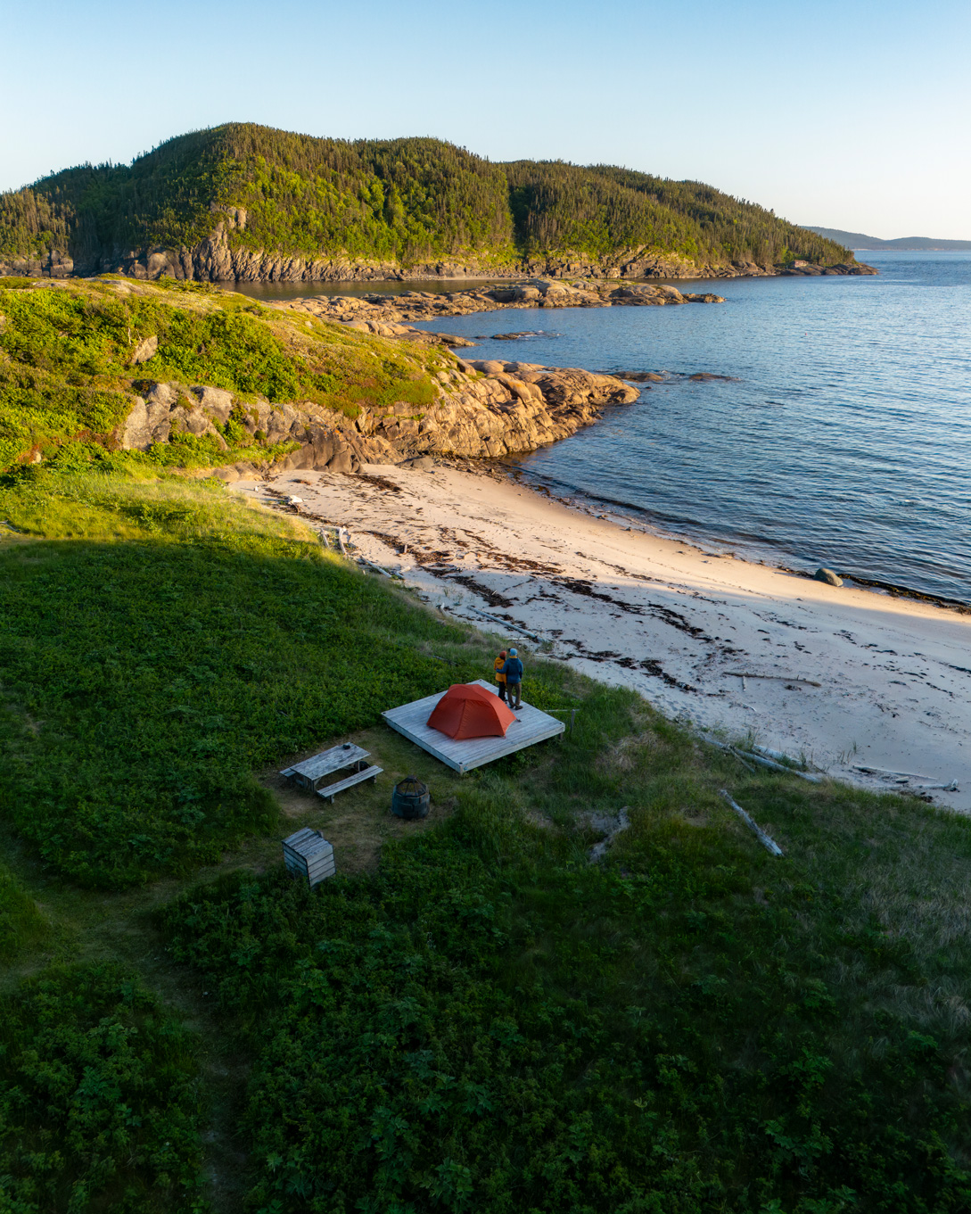 Côte-Nord, Camping Ile Grande Basque, Sept-Iles