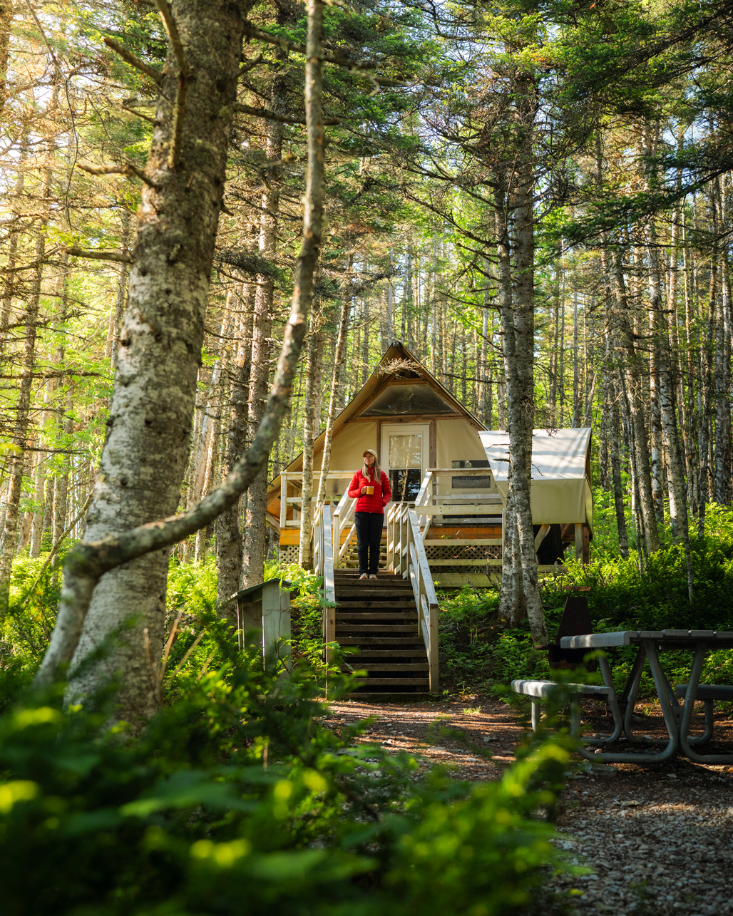 Côte-Nord, Ile Quarry, Archipel-De-Mingan, Havre-Saint-Pierre, tente oTENTik